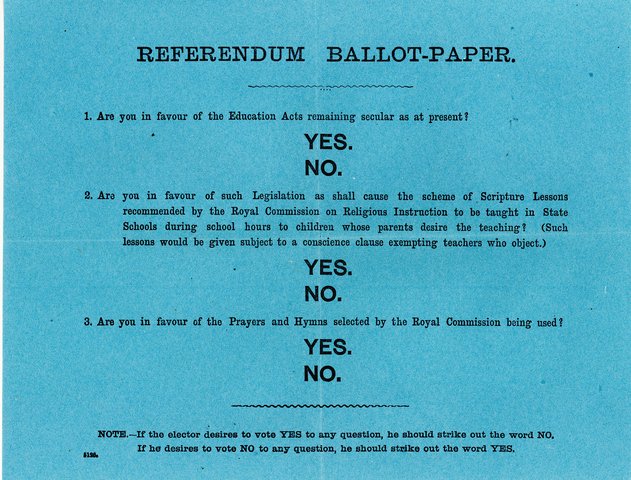 Referendum ballot paper