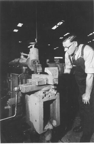 Norman Martin at Dawn Tools factory