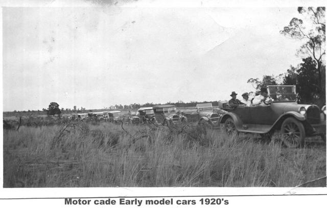 Motorcade early model cars, Mildura.