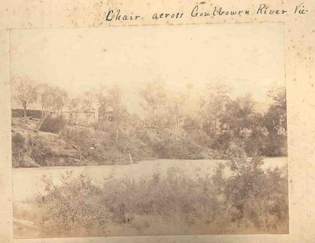 Chair across Goulburn River. Vic.