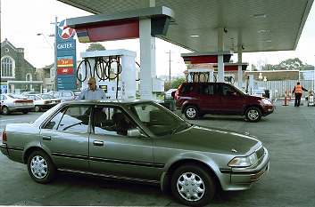 [Caltex petrol station and supermarket]