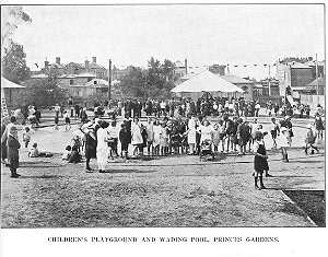 Children's playground and wading pool, Princes Gardens