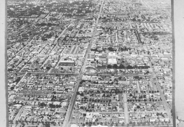 [aerial view of South Yarra and Prahran]