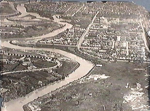 [aerial view of Yarra River and environs]