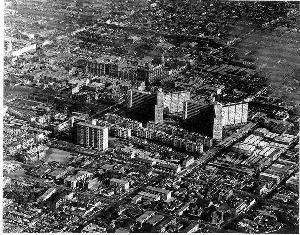 Aerial view of the Horace Petty Estate in Prahran