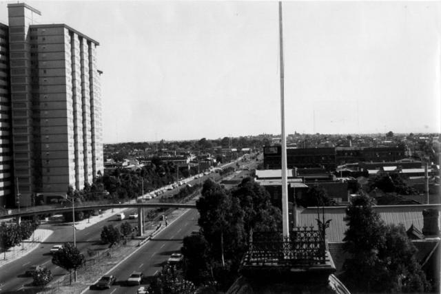 Collingwood and Abbotsford looking north from the Town Hall