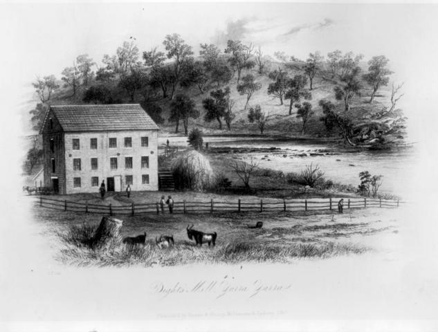 Collingwood:Published 1857. Dight's Mill in Yarra Yarra